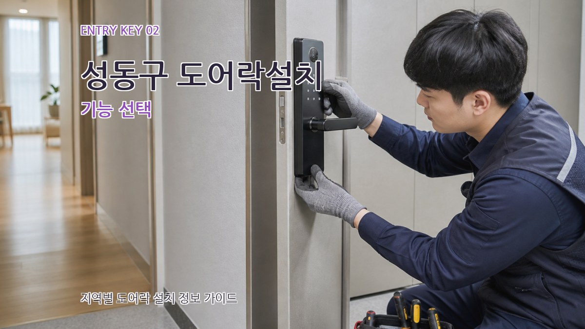 성동구 도어락설치 기능 선택