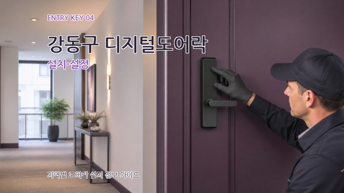 강동구 디지털도어락 설치·설정