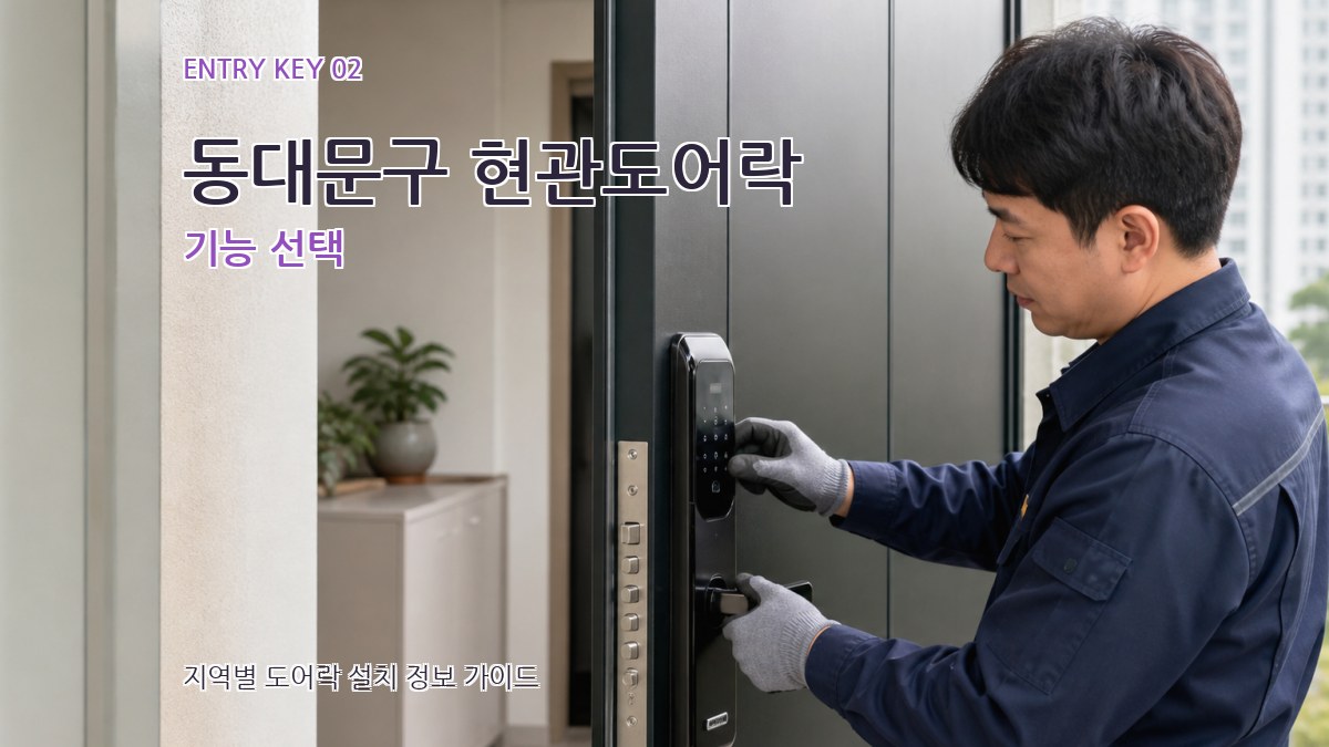 동대문구 현관도어락 기능 선택
