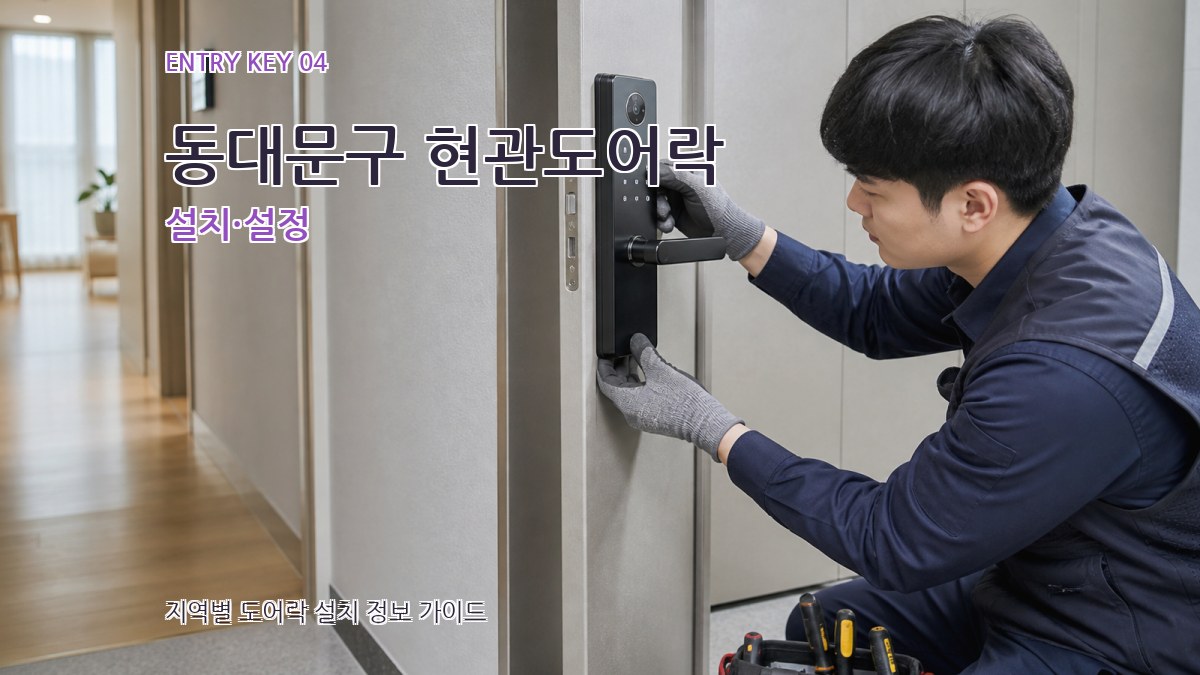 동대문구 현관도어락 설치·설정
