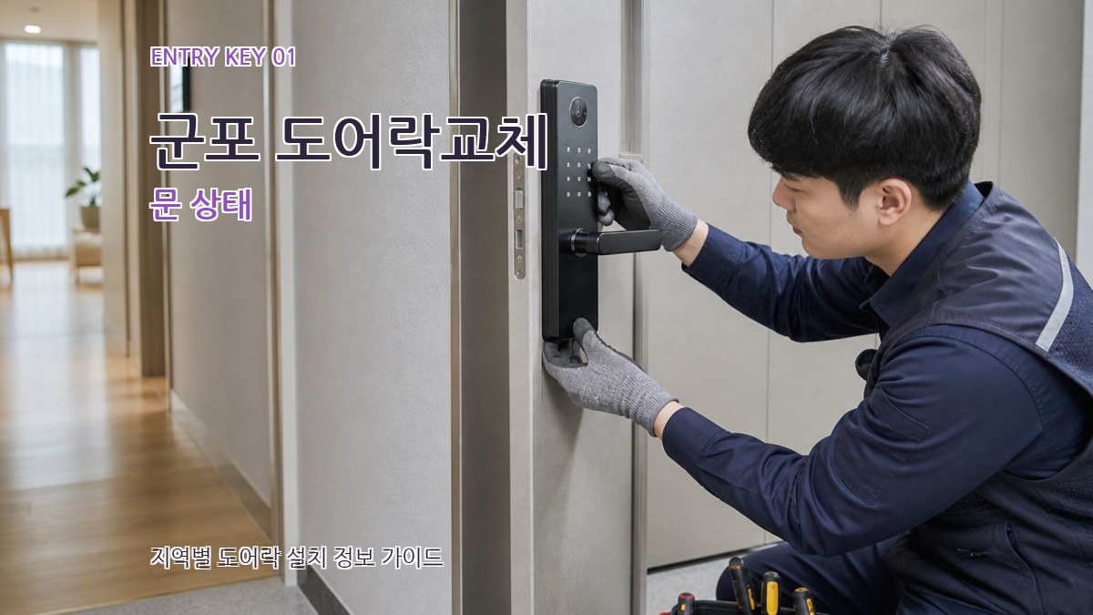 군포 도어락교체