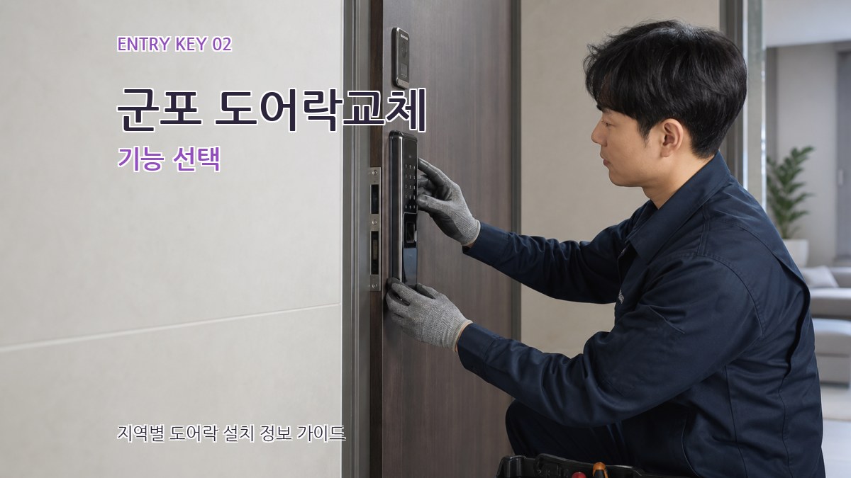 군포 도어락교체 기능 선택