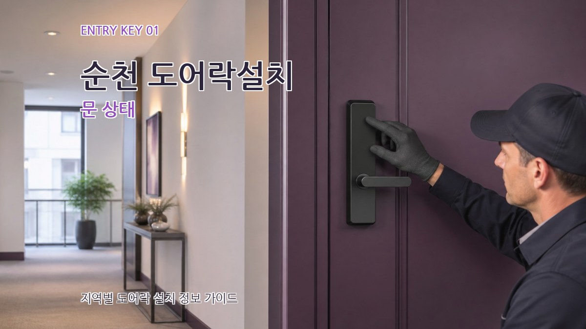 순천 도어락설치