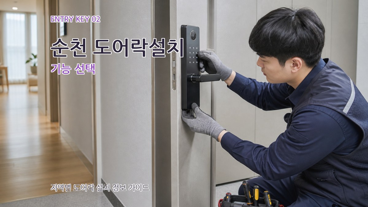 순천 도어락설치 기능 선택