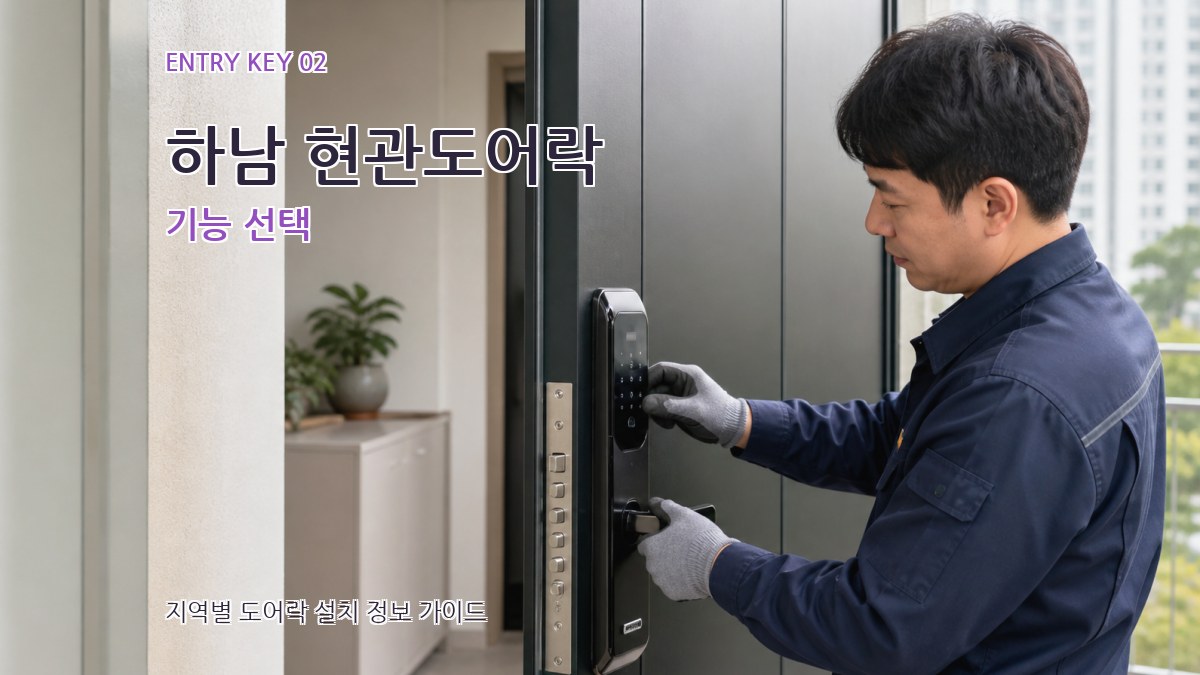 하남 현관도어락 기능 선택