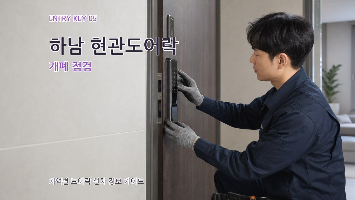 하남 현관도어락 개폐 점검