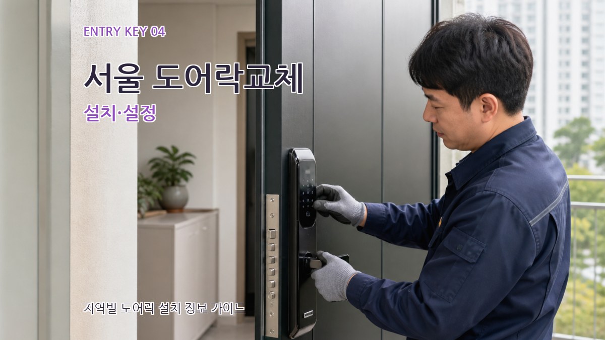 서울 도어락교체 설치·설정