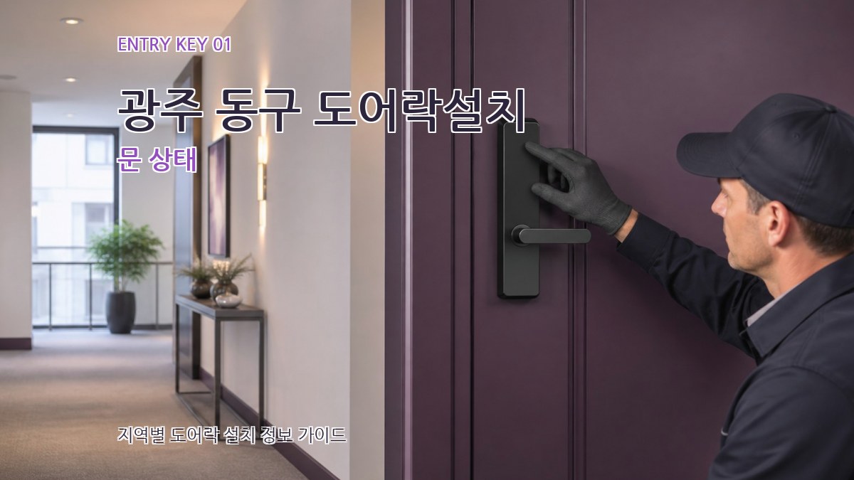 광주 동구 도어락설치