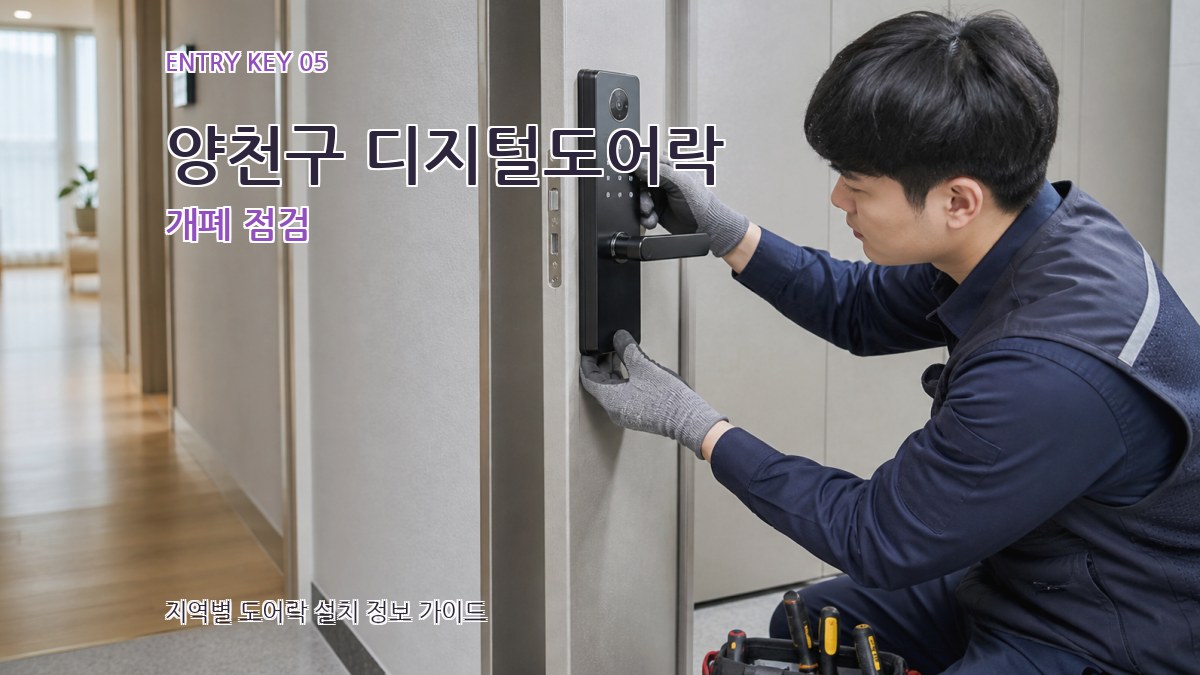 양천구 디지털도어락 개폐 점검