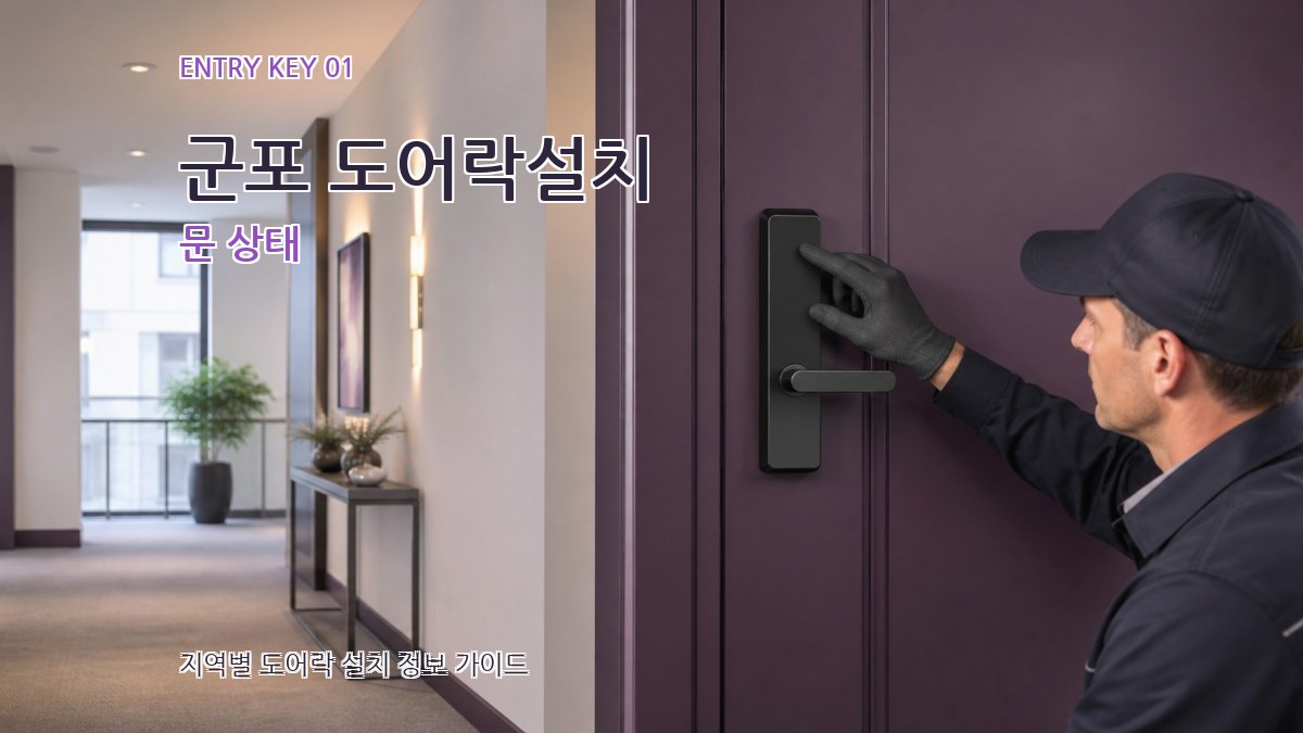 군포 도어락설치 문 상태