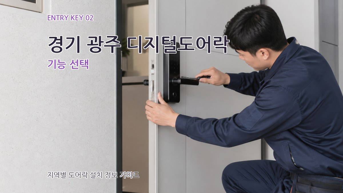 경기 광주 디지털도어락 기능 선택