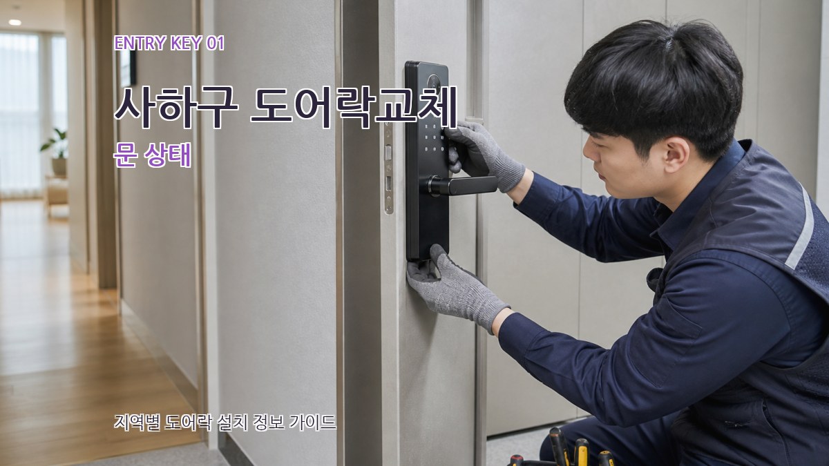 사하구 도어락교체 문 상태