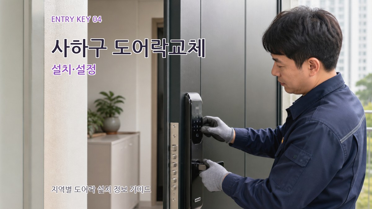사하구 도어락교체 설치·설정
