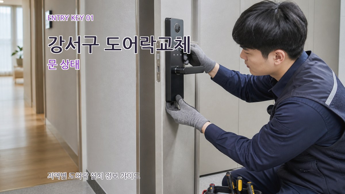 강서구 도어락교체 문 상태