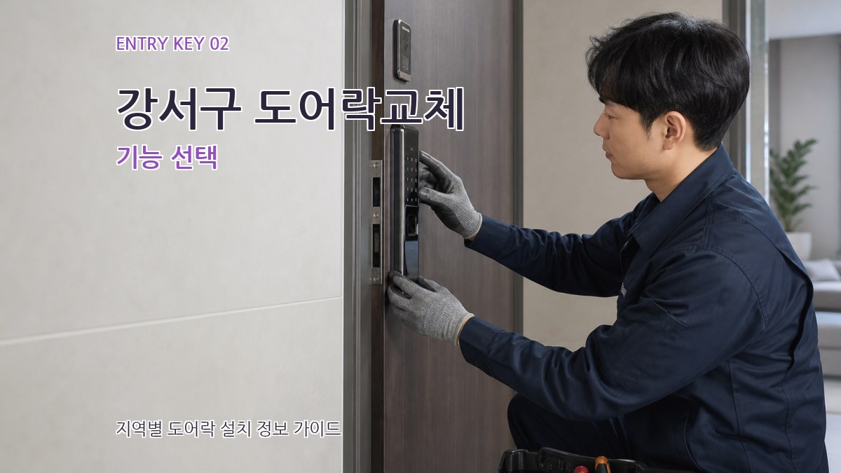 강서구 도어락교체 기능 선택