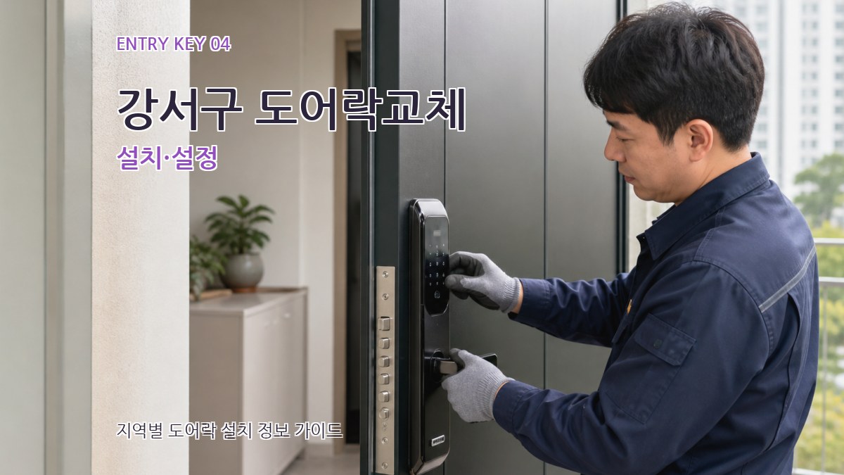 강서구 도어락교체 설치·설정