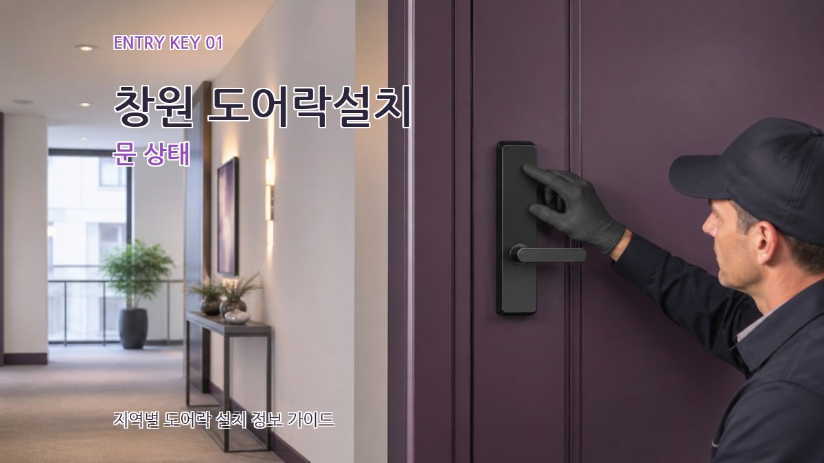 창원 도어락설치 문 상태