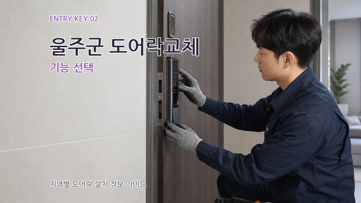 울주군 도어락교체 기능 선택