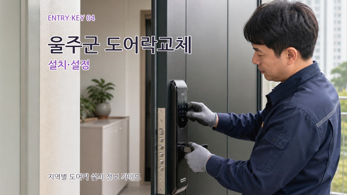 울주군 도어락교체 설치·설정