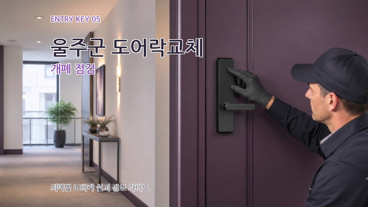 울주군 도어락교체 개폐 점검