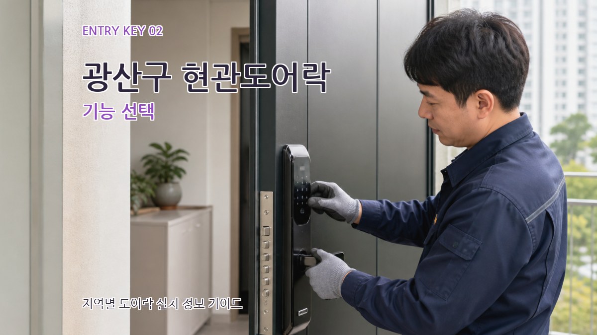 광산구 현관도어락 기능 선택