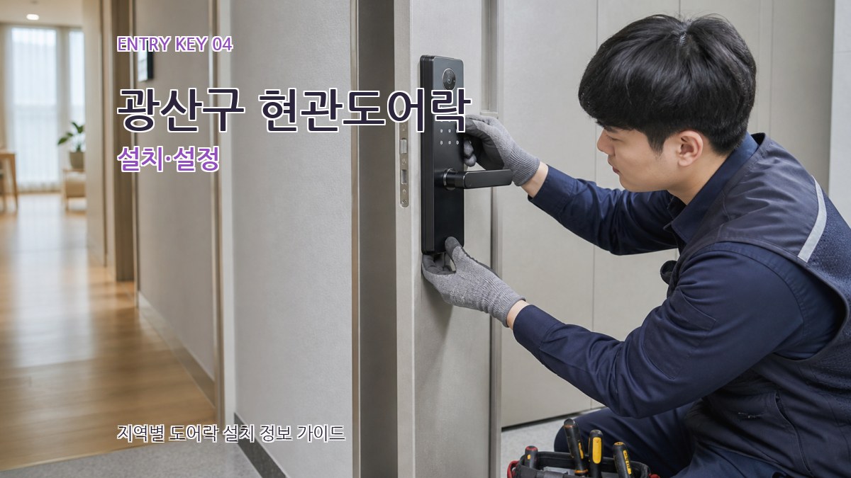 광산구 현관도어락 설치·설정