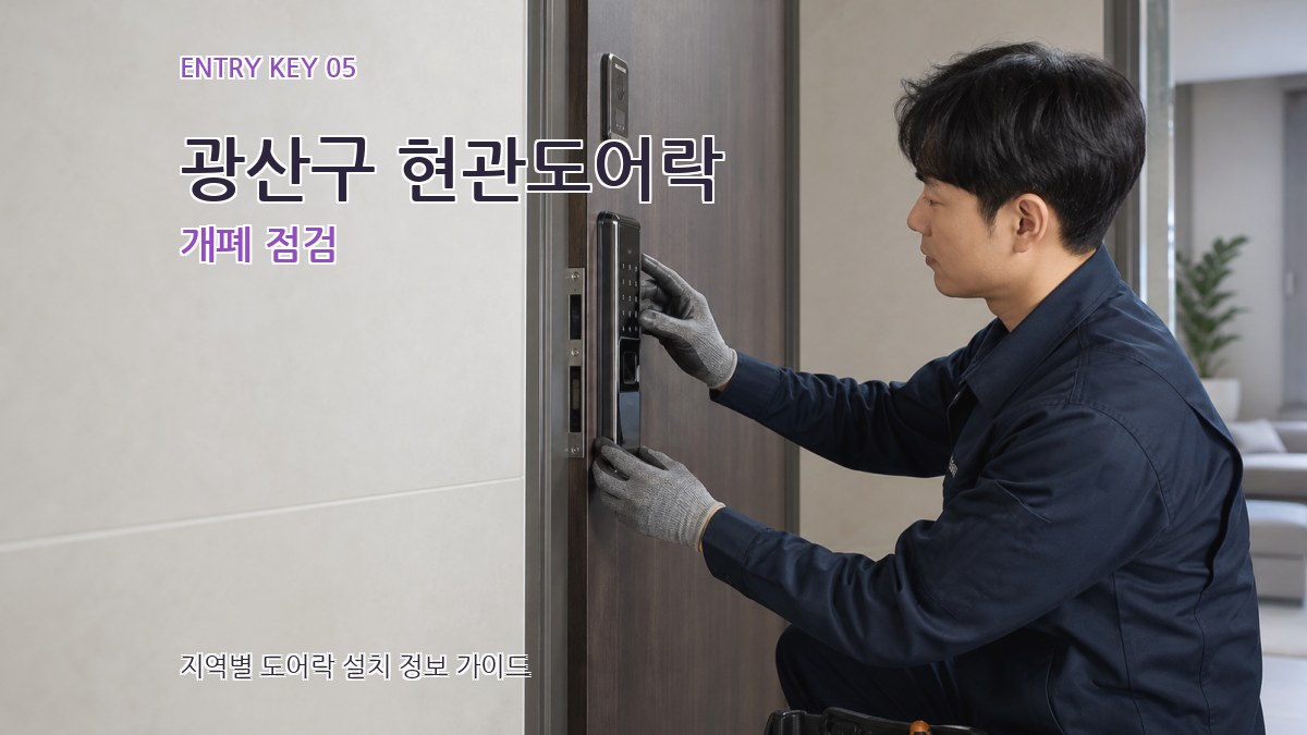 광산구 현관도어락 개폐 점검