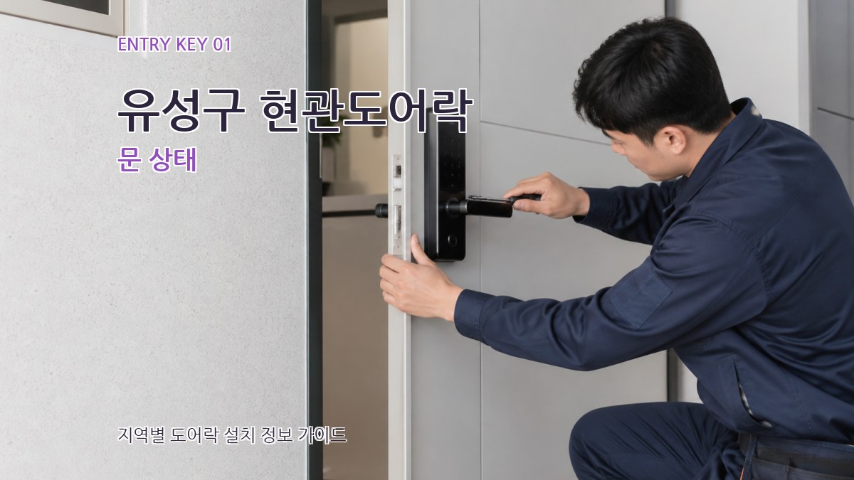 유성구 현관도어락 문 상태