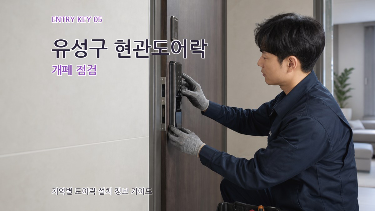 유성구 현관도어락 개폐 점검