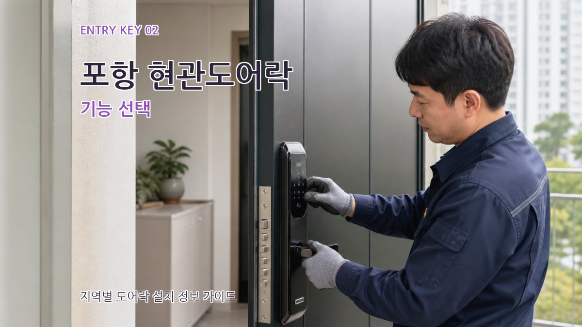포항 현관도어락 기능 선택