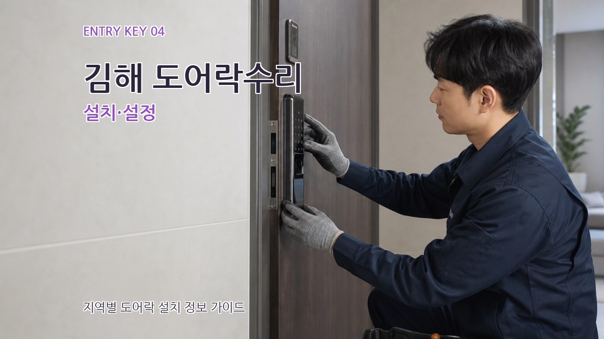 김해 도어락수리 설치·설정