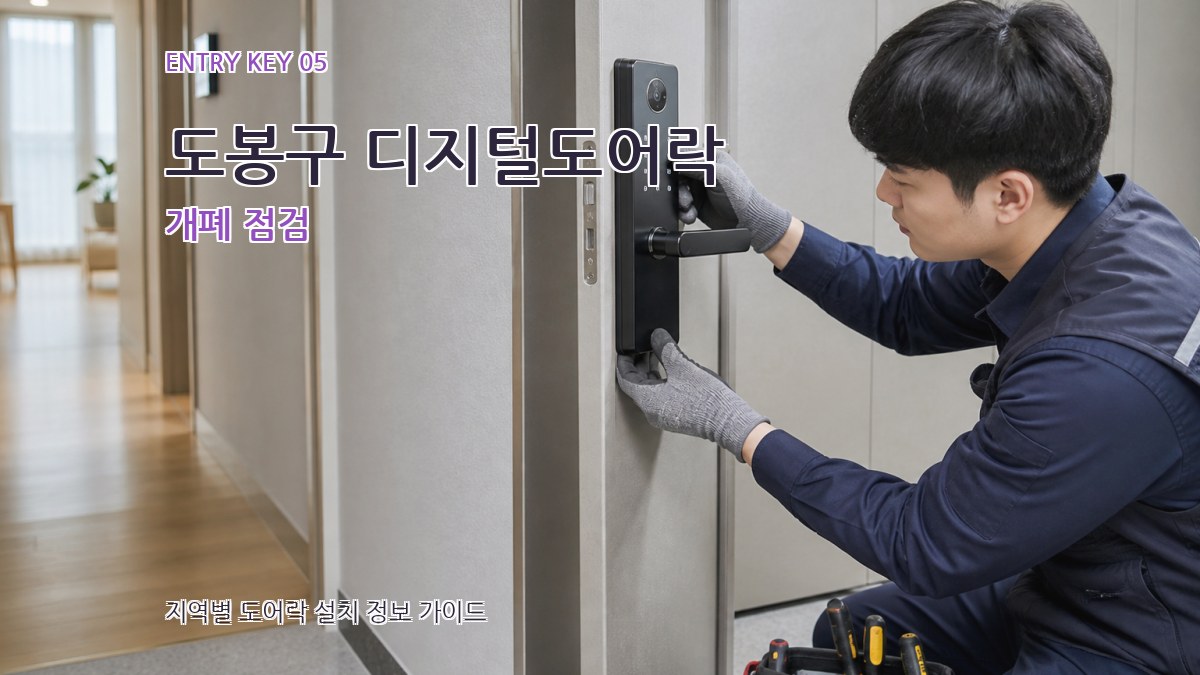 도봉구 디지털도어락 개폐 점검