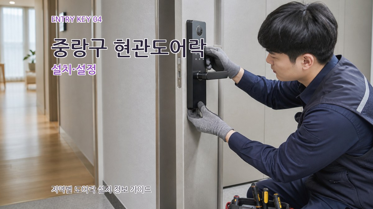 중랑구 현관도어락 설치·설정