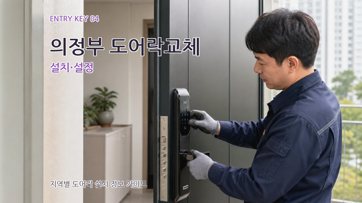 의정부 도어락교체 설치·설정