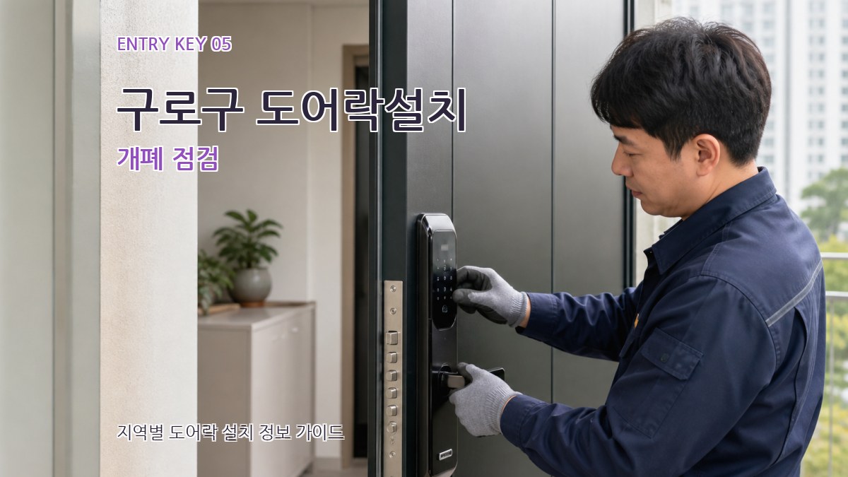 구로구 도어락설치 개폐 점검