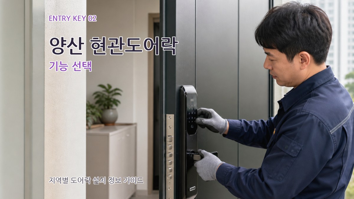 양산 현관도어락 기능 선택