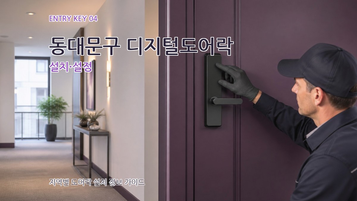 동대문구 디지털도어락 설치·설정
