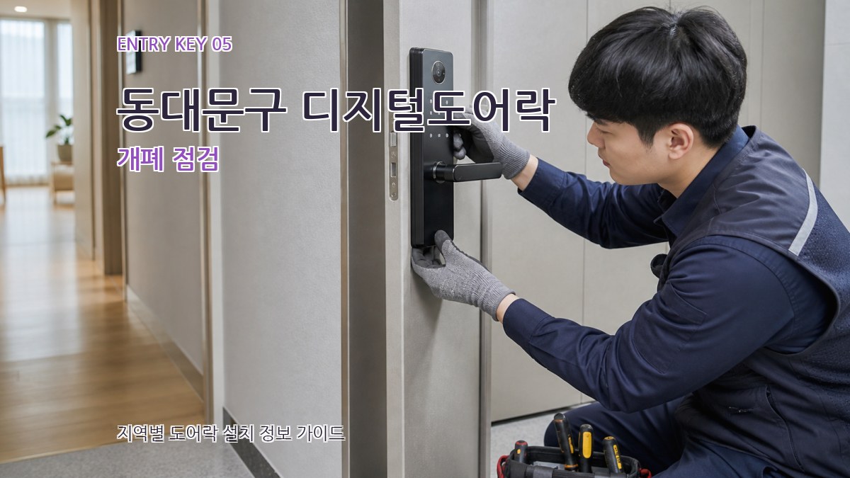 동대문구 디지털도어락 개폐 점검