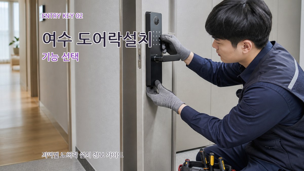 여수 도어락설치 기능 선택