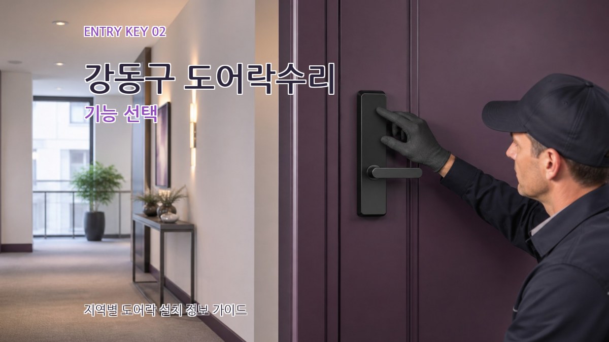 강동구 도어락수리 기능 선택