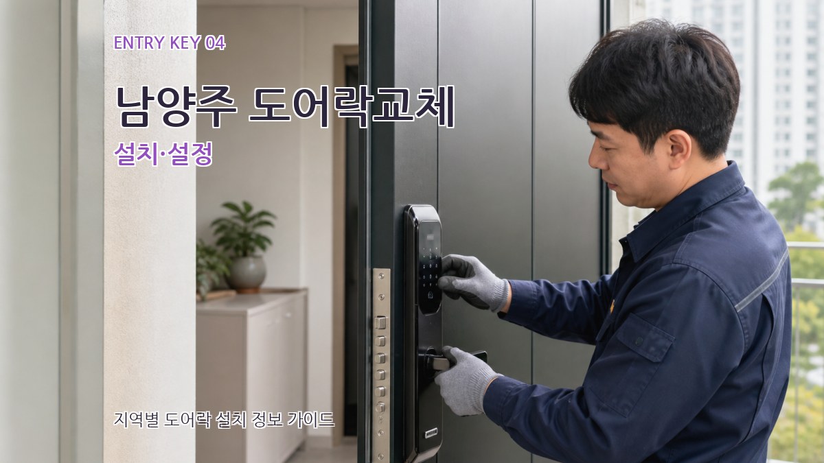 남양주 도어락교체 설치·설정