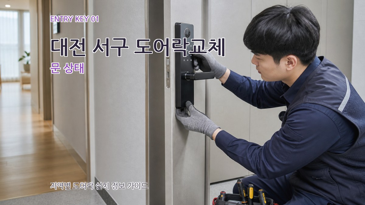 대전 서구 도어락교체