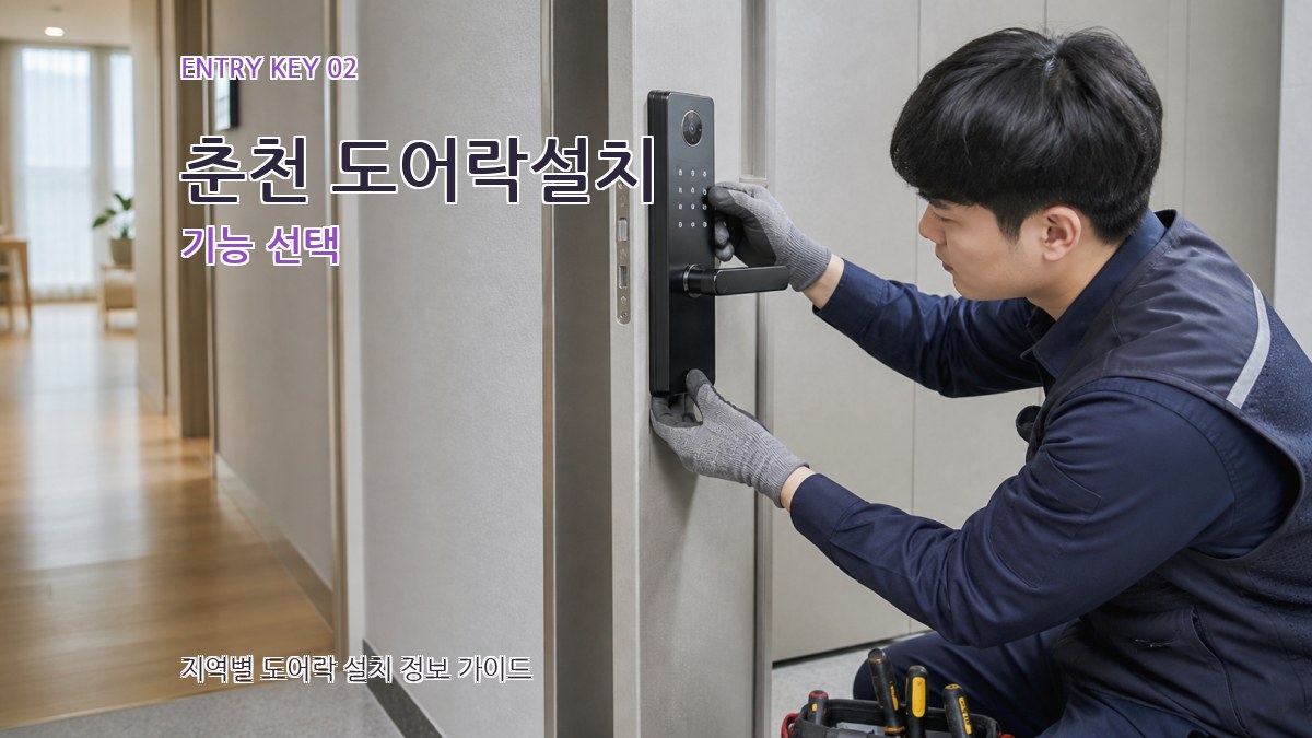 춘천 도어락설치 기능 선택