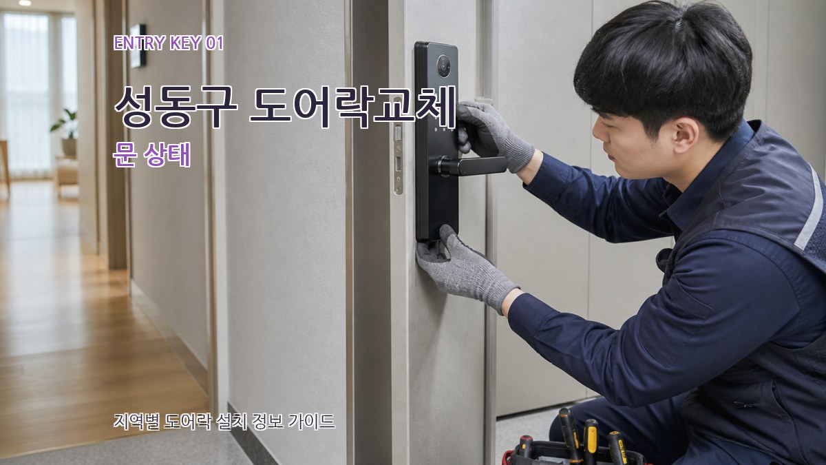 성동구 도어락교체 문 상태