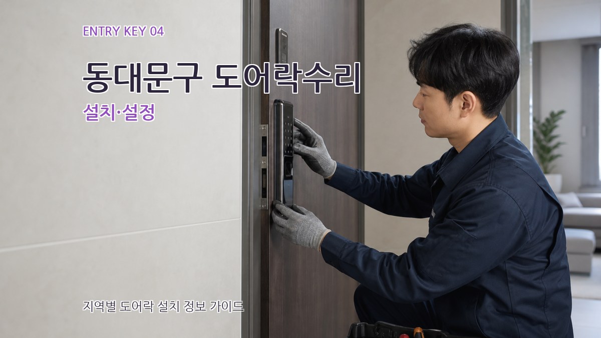 동대문구 도어락수리 설치·설정