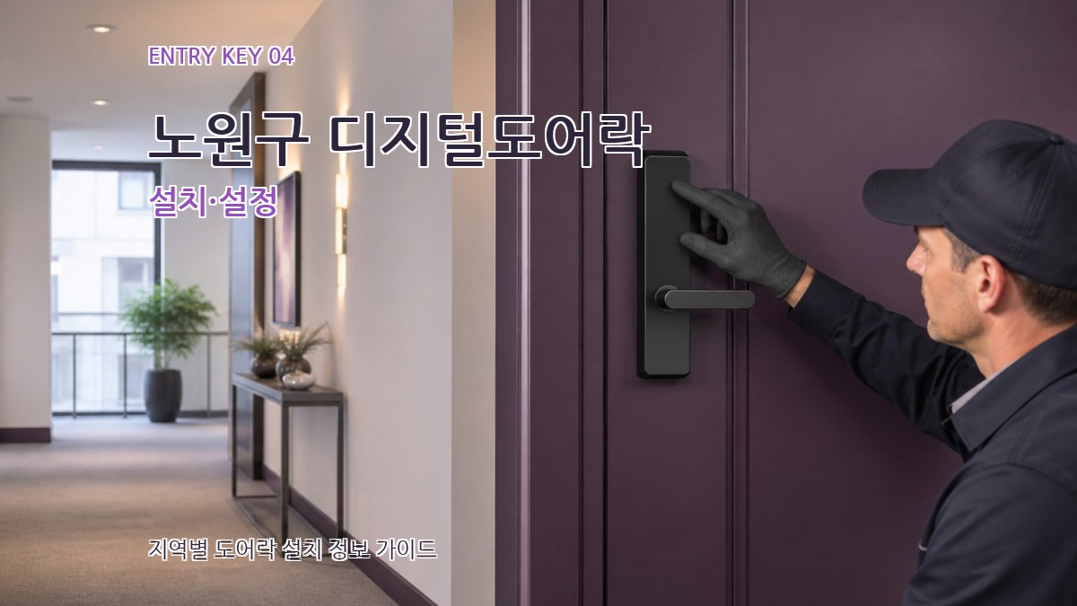 노원구 디지털도어락 설치·설정