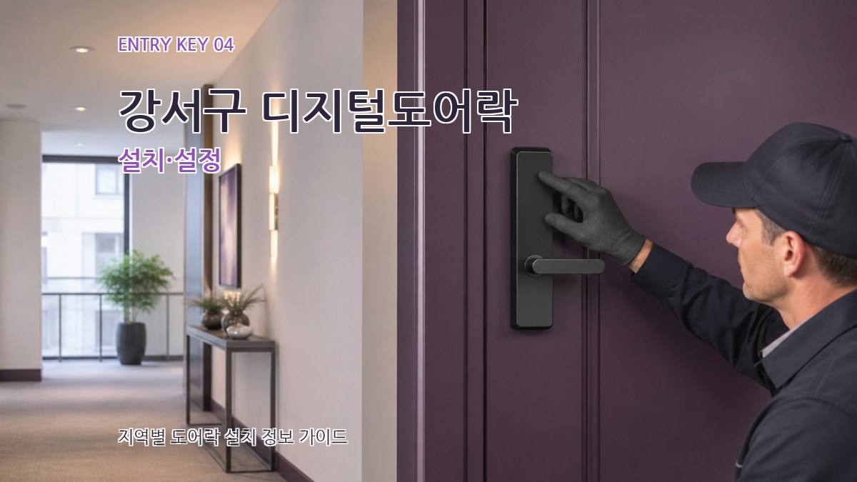 강서구 디지털도어락 설치·설정