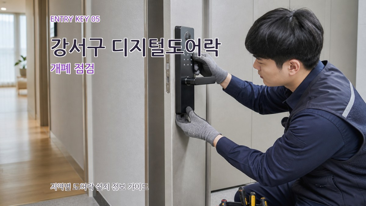 강서구 디지털도어락 개폐 점검