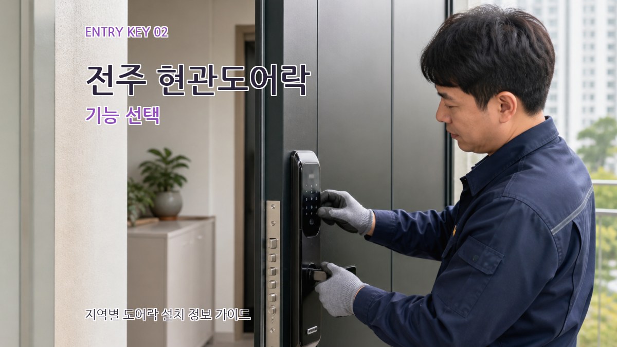 전주 현관도어락 기능 선택