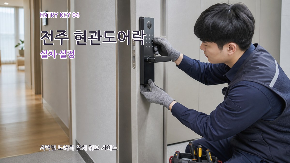 전주 현관도어락 설치·설정